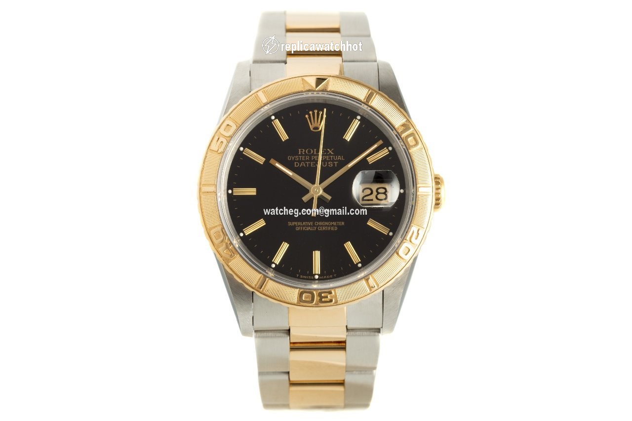Rolex Datejust Turn-O-Graph Mens watch Unisex Gold Steel Automatic 16263 2