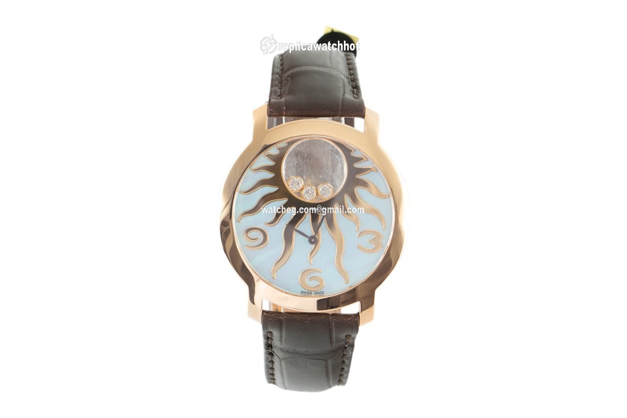 Chopard Happy Diamonds Womens watch Quartz Red gold 20 7469 2
