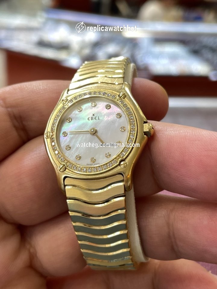 Ebel Wave Womens watch Quartz Yellow gold 866901 2