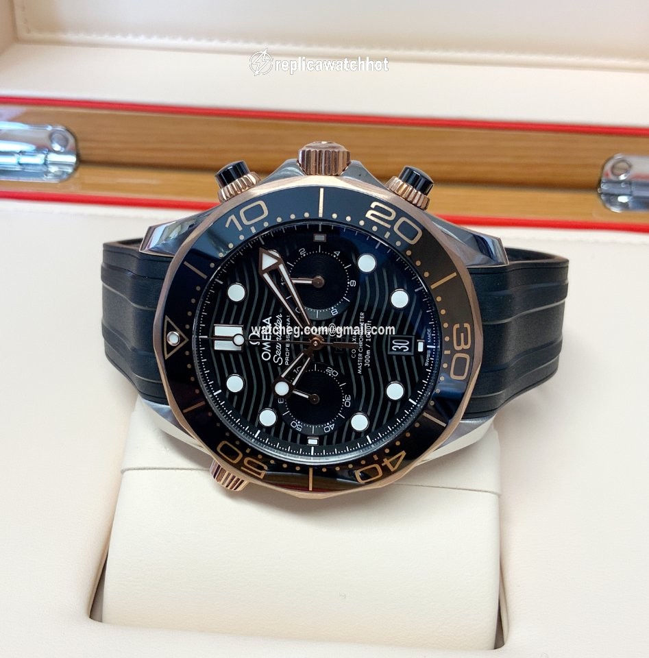 Omega Seamaster Mens watch Unisex Automatic Gold Steel 210.22.44.51.01.001 2
