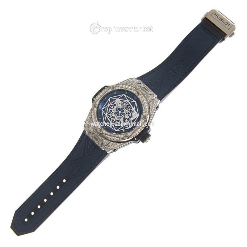 Hublot Big Bang Sang Bleu Mens watch Unisex Automatic Titanium 415.NX.7179.VR.1704.MXM18 2