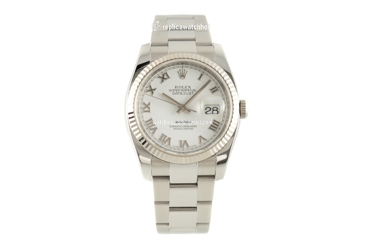 Rolex Datejust 36 Mens watch Unisex Gold Steel Automatic 116234 2
