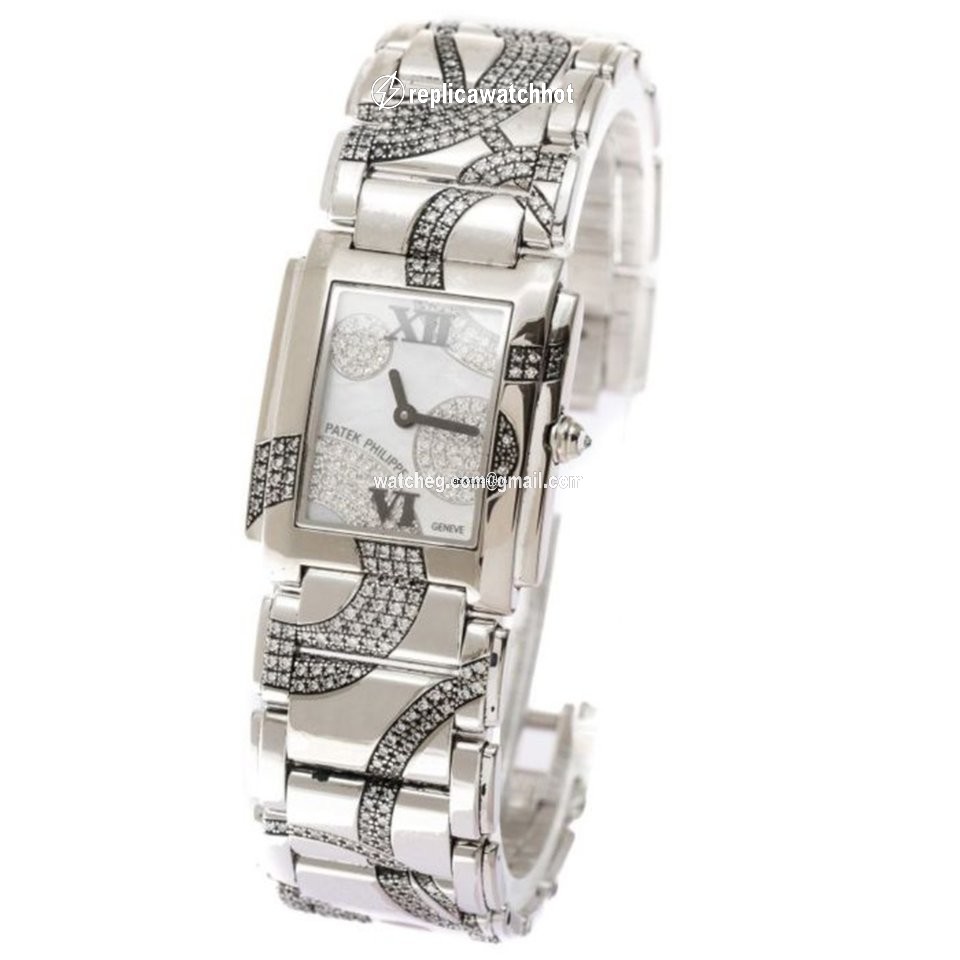 Patek Philippe Twenty~4 Womens watch Quartz White gold 4910 49G-001 2