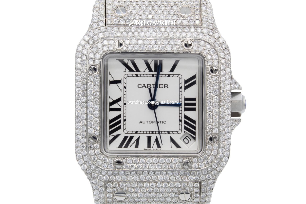 Cartier Santos Galbee Mens watch Unisex Automatic Steel 2823 2