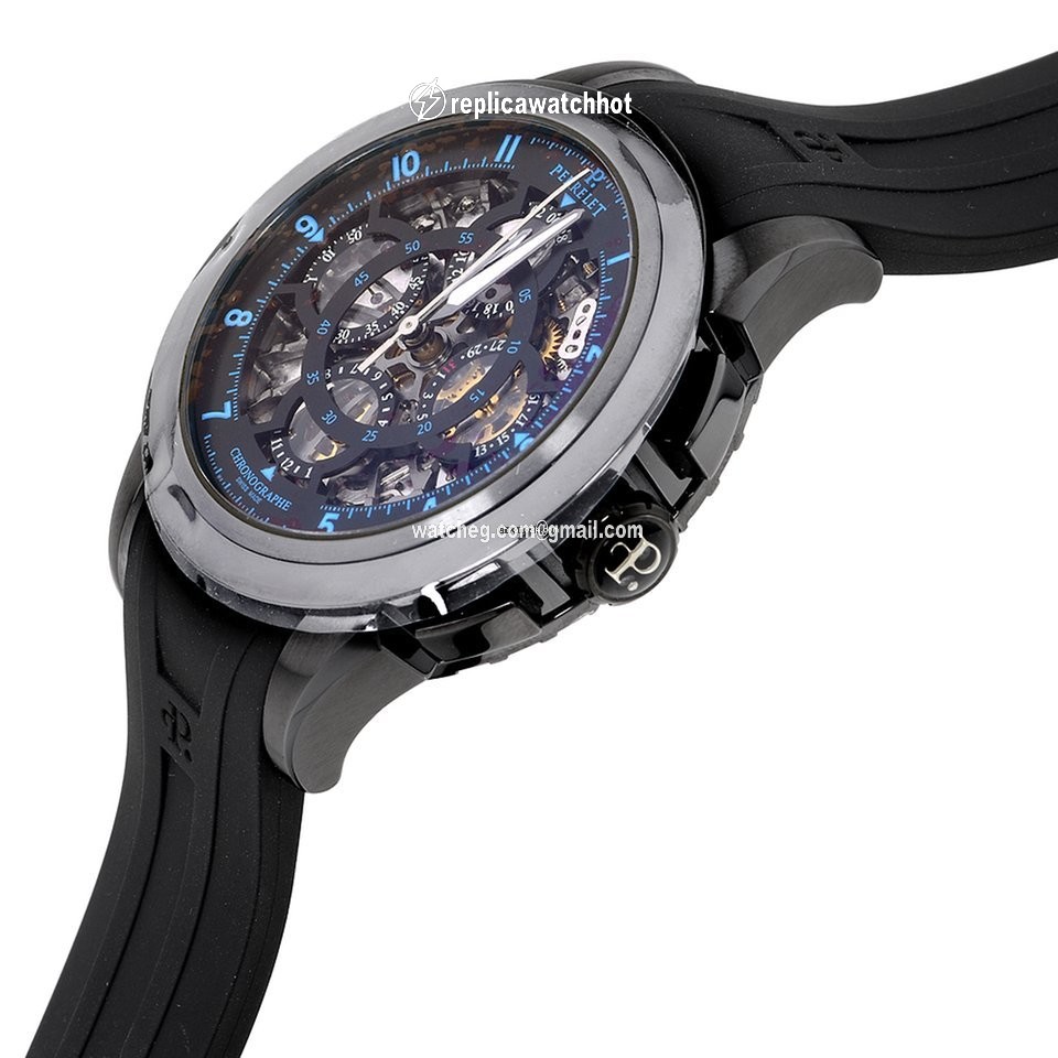 Perrelet Skeleton Chrono Mens watch Unisex Automatic Steel A1057 2 2