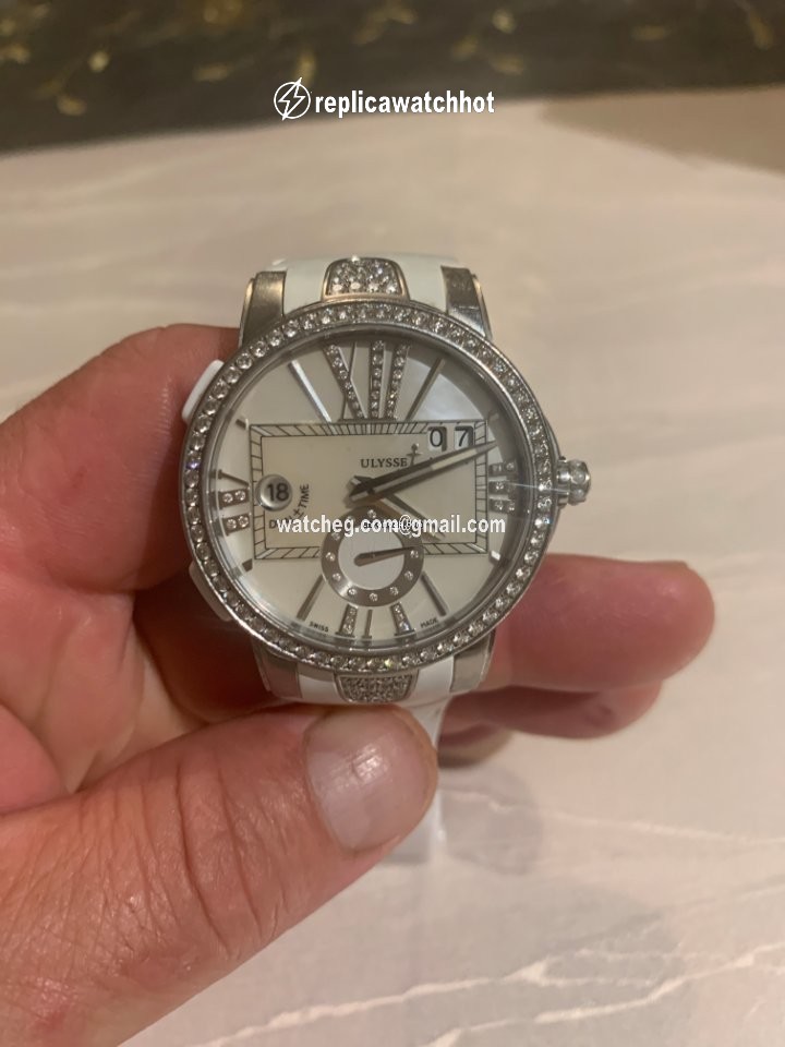 Ulysse Nardin Executive Dual Time Lady Womens watch Automatic Steel 243-10B 391 2