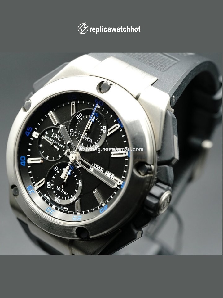 IWC Ingenieur Double Chronograph Titanium Mens watch Unisex Manual winding Titanium IW3865-03 2