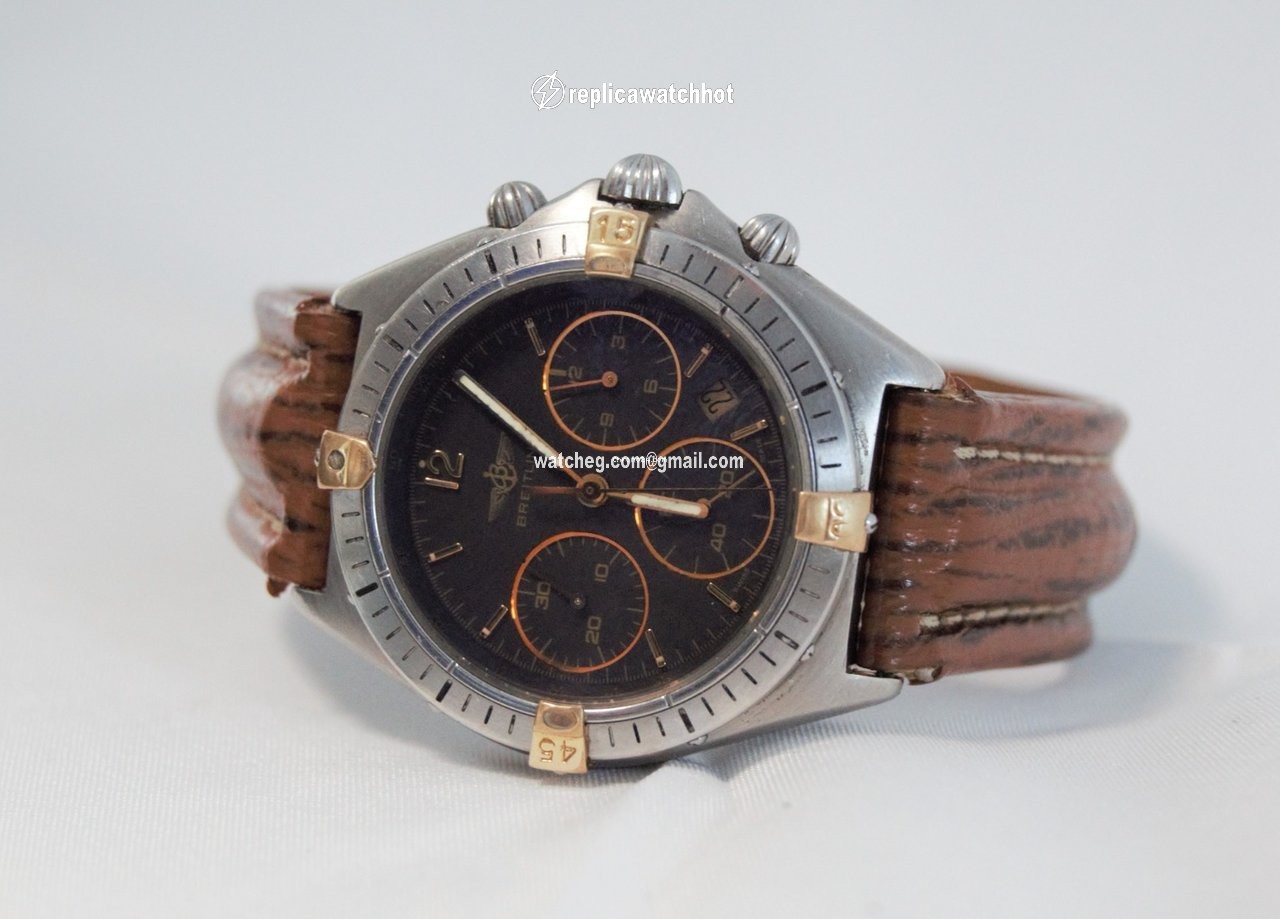 Breitling Chronomat Mens watch Unisex Quartz Gold Steel 80350 2