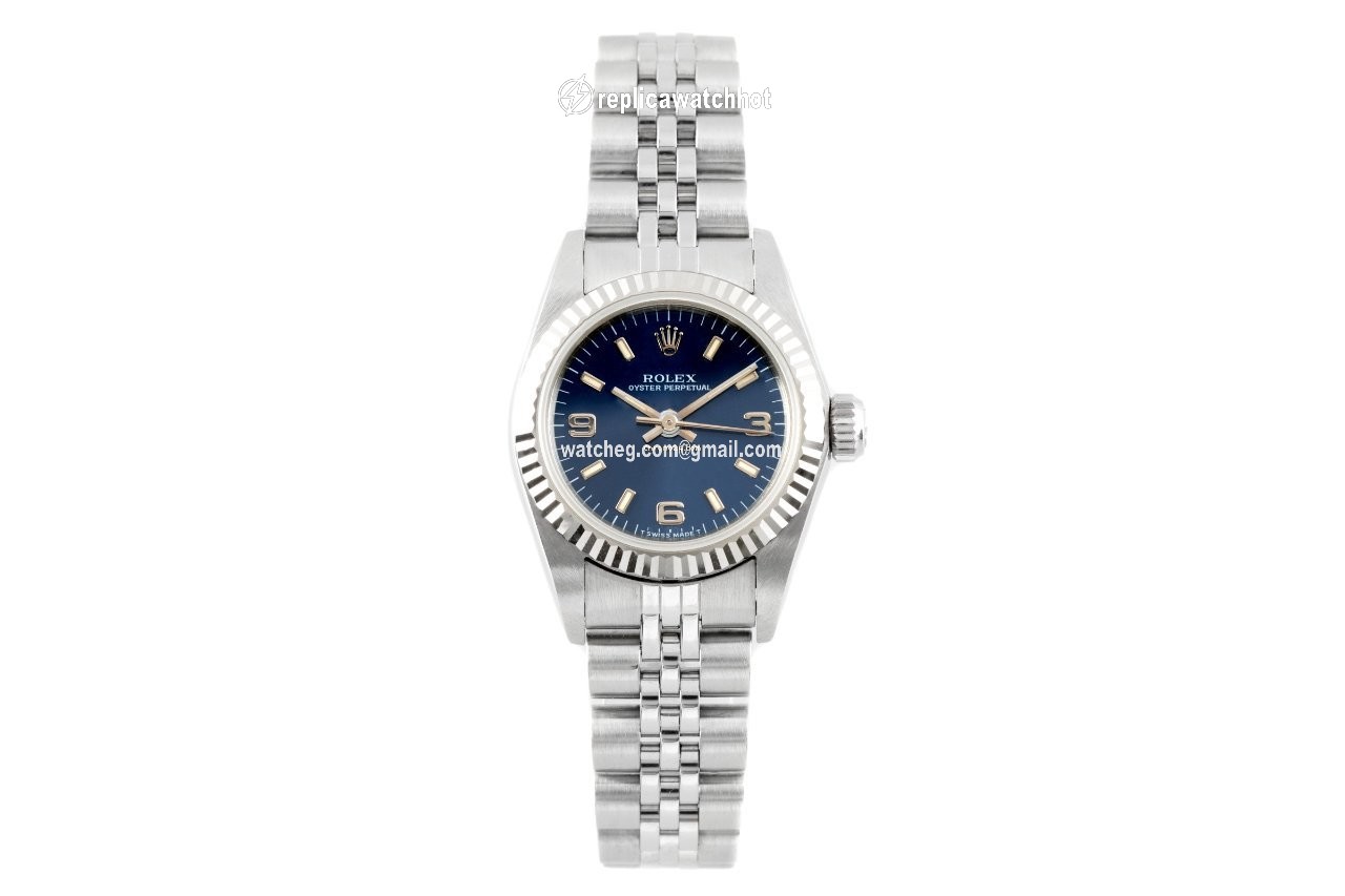 Rolex Oyster Perpetual Womens watch Gold Steel Automatic 67194 2