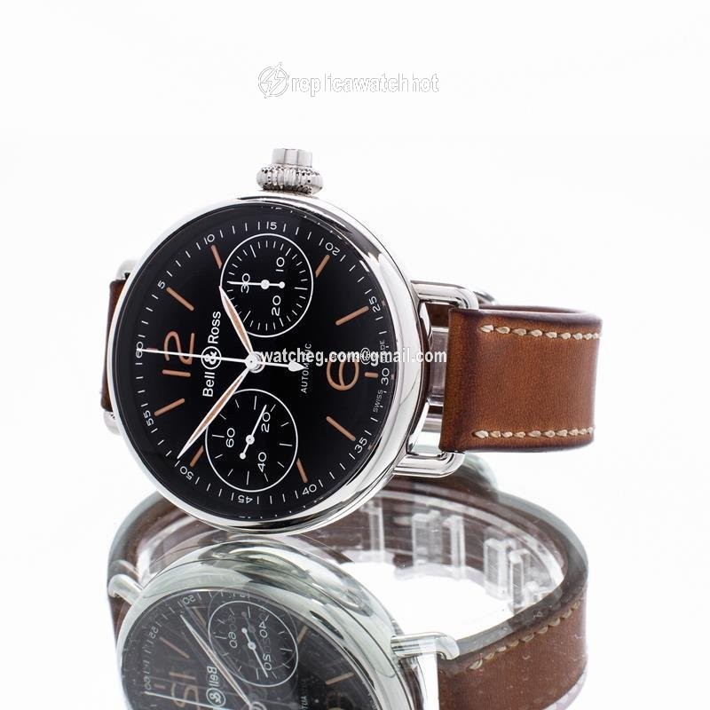 Bell & Ross Vintage Mens watch Unisex Automatic Steel Brww1 mono her sca 2