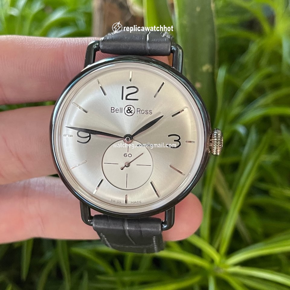 Bell & Ross Vintage Mens watch Unisex Manual winding Silver BRWW1-70-AG 2