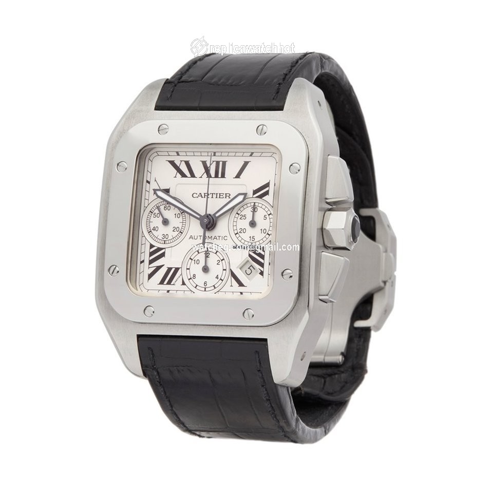 Cartier Santos 100 Mens watch Unisex Automatic Steel 2740 2