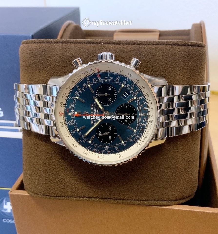 Breitling Navitimer 1 B01 Chronograph 43 Mens watch Unisex Automatic Steel AB0121211C1A1 2