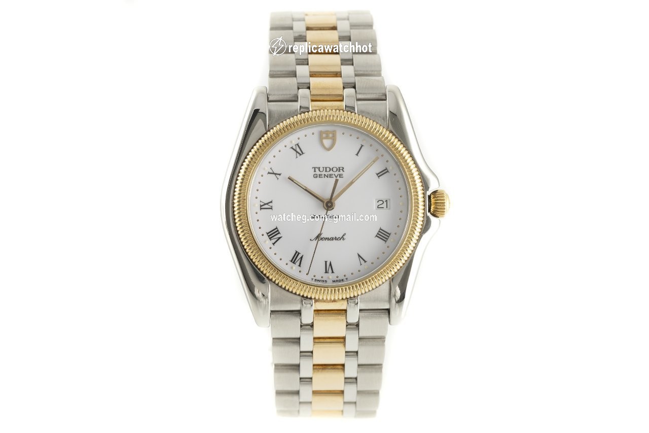 Tudor Monarch Mens watch Unisex Quartz Gold Steel 15633 2