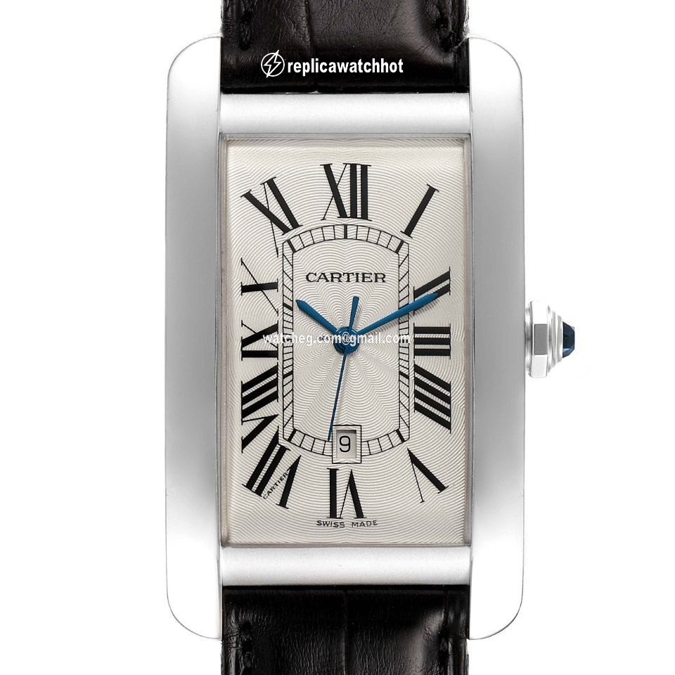 Cartier Tank Americaine Mens watch Unisex Automatic White gold W2603256 2