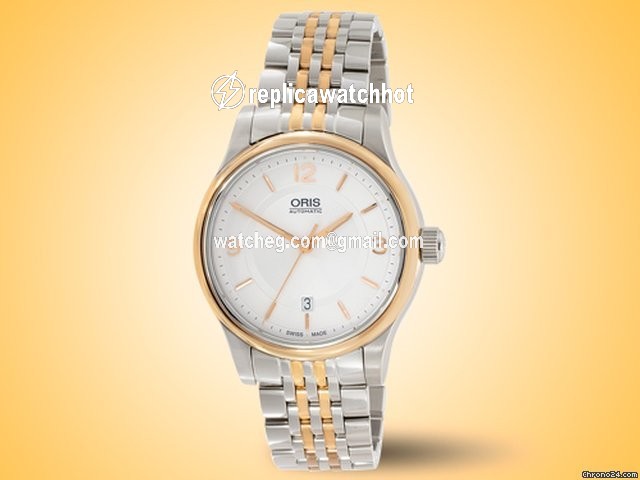 Oris Classic Mens watch Unisex Automatic Gold Steel 01 733 7594 4331-07 8 20 63 2