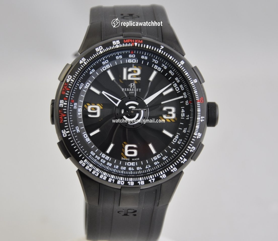 Perrelet Turbine Pilot Mens watch Unisex Automatic Steel A1086 1 2