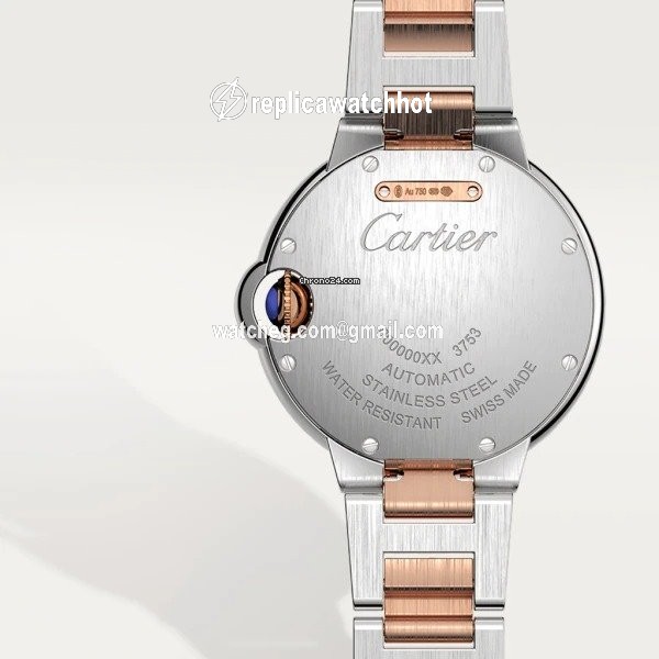 Cartier Ballon Bleu 33mm Womens watch Automatic Gold Steel W2BB0023 2