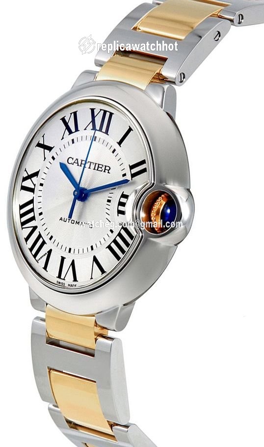 Cartier Ballon Bleu 36mm Mens watch Unisex Automatic Gold Steel W2BB0012 2