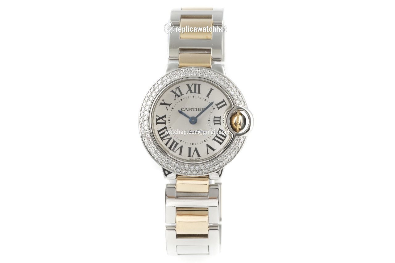 Cartier Ballon Bleu 28mm Womens watch Quartz Steel W2BB0010 2