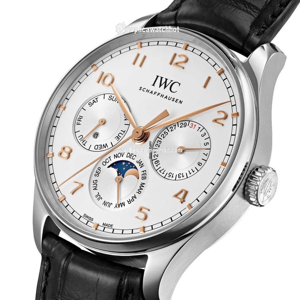 IWC Portuguese Perpetual Calendar Mens watch Unisex Automatic Steel IW344203 2