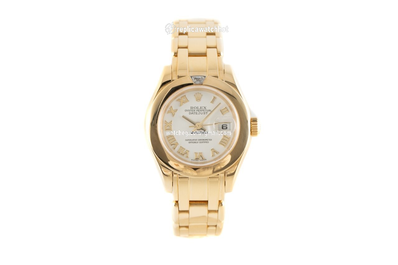 Rolex Lady-Datejust Pearlmaster Womens watch Yellow gold Automatic 80328 2