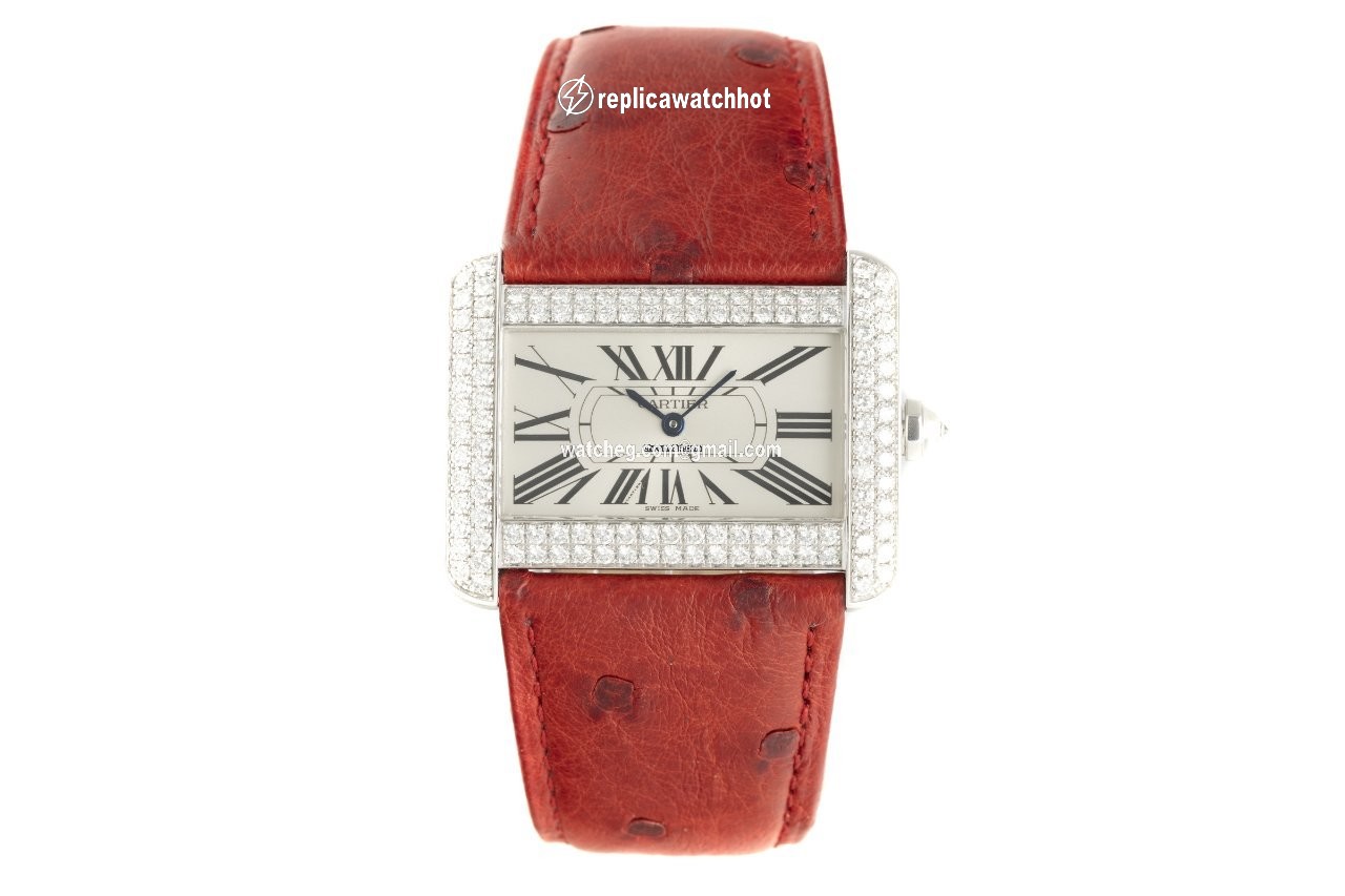 Cartier Tank Divan Womens watch Quartz White gold 2614 2