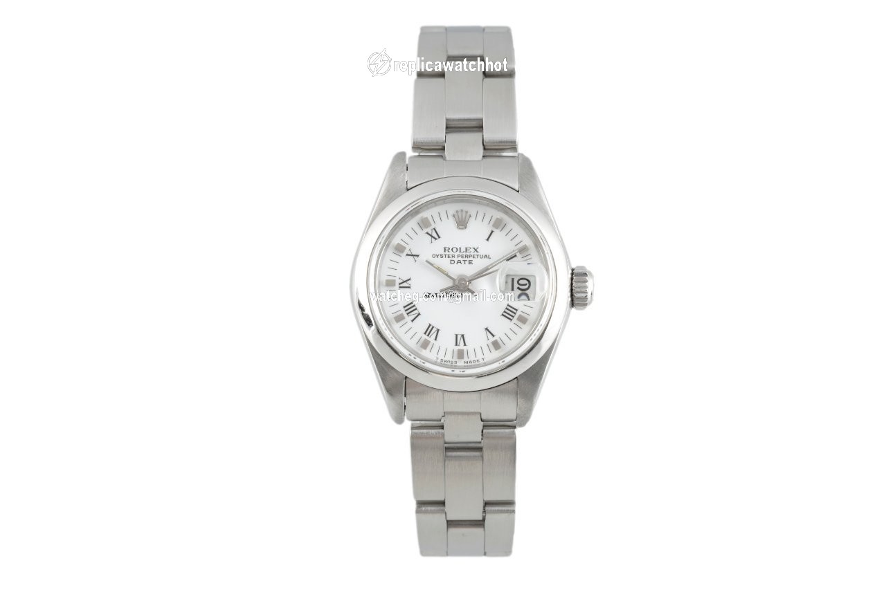Rolex Oyster Perpetual Lady Date Womens watch Steel Automatic 69160 2