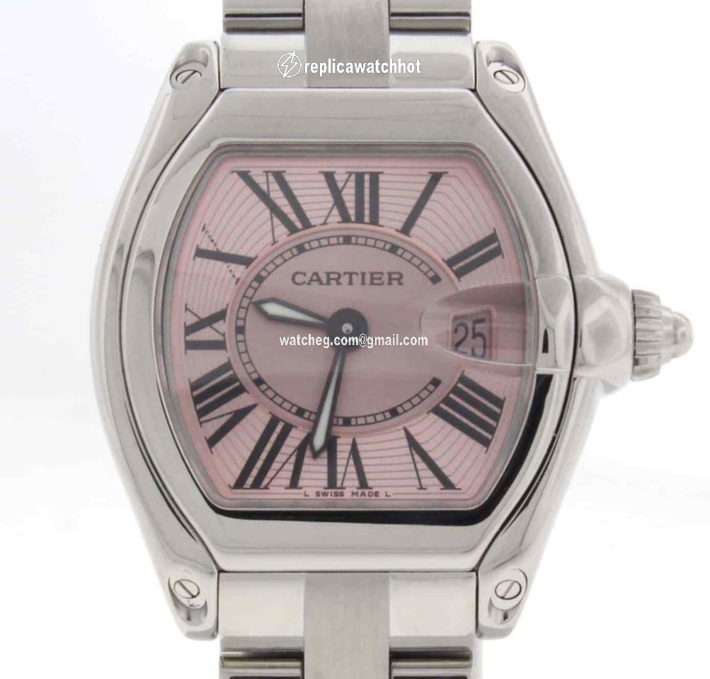 Cartier Roadster Mens watch Unisex Quartz Steel W62017V3 2675 2