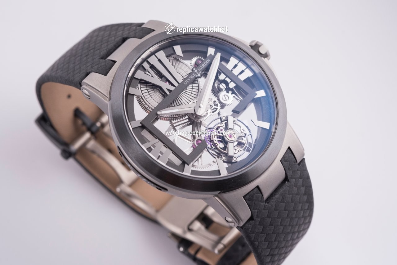 Ulysse Nardin Executive Skeleton Tourbillon Mens watch Unisex Manual winding Titanium 1713-139 43 2