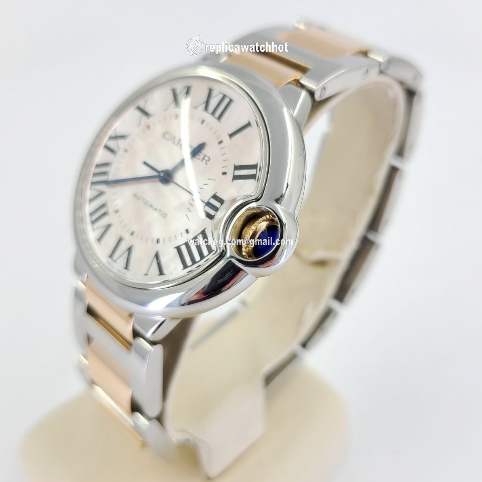 Cartier Ballon Bleu 36mm Mens watch Unisex Automatic Gold Steel 3284 2