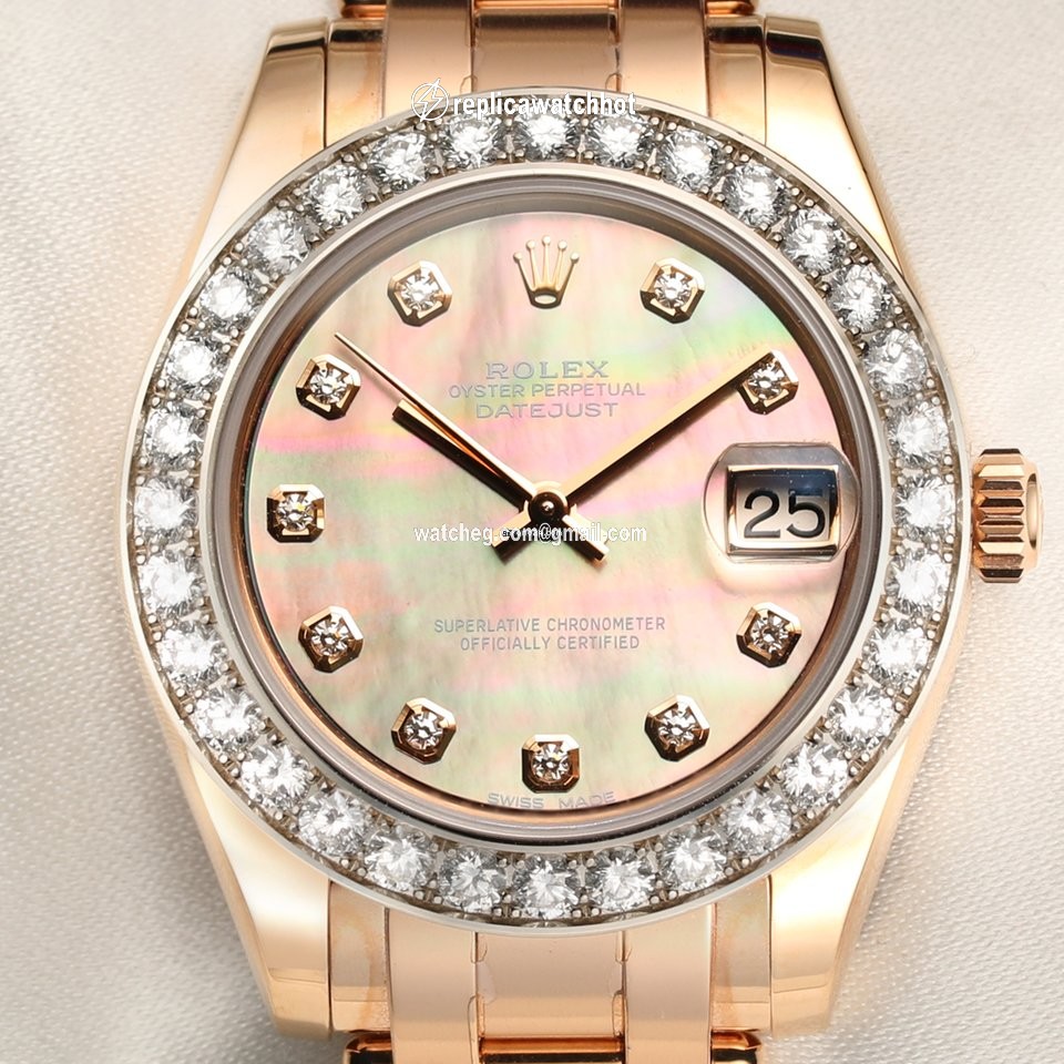 Rolex Pearlmaster Mens watch Unisex Rose gold Automatic 81285 2