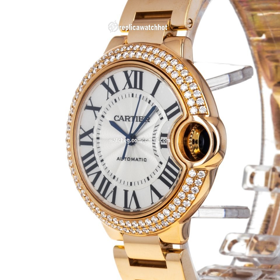 Cartier Ballon Bleu 33mm Womens watch Automatic Rose gold WE902064  3682 2