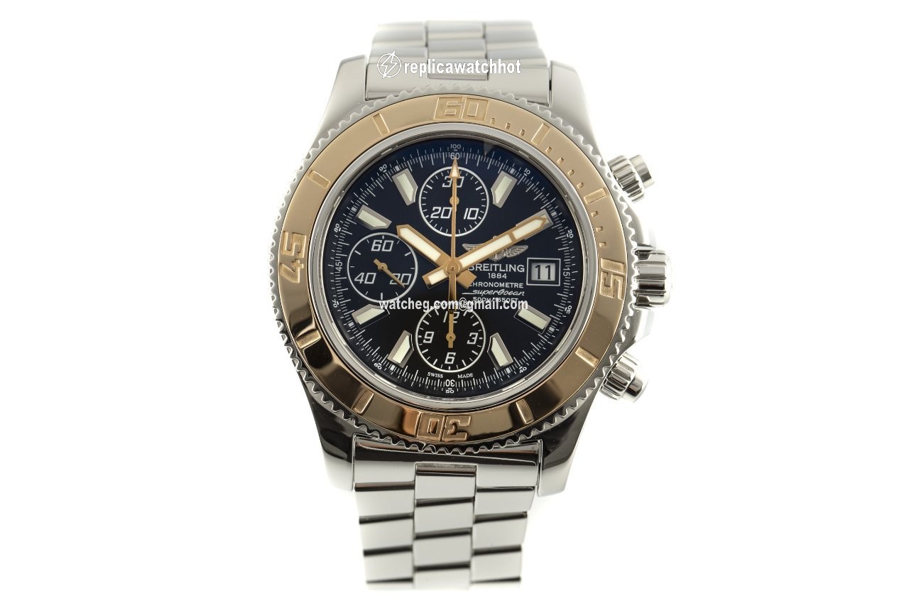 Breitling Superocean Chronograph II Mens watch Unisex Automatic Gold Steel C13341 2