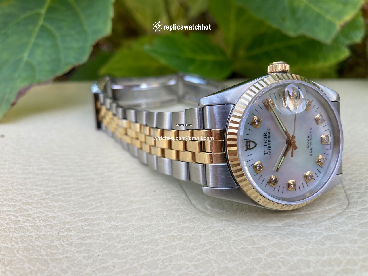 Tudor Prince Date Mens watch Unisex Automatic Gold Steel 75203N 2