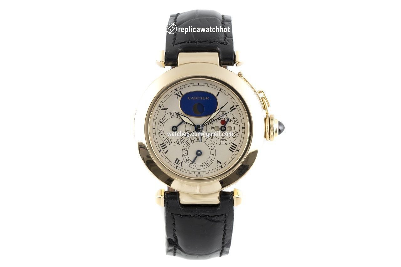 Cartier Pasha Mens watch Unisex Quartz Yellow gold 30003 2