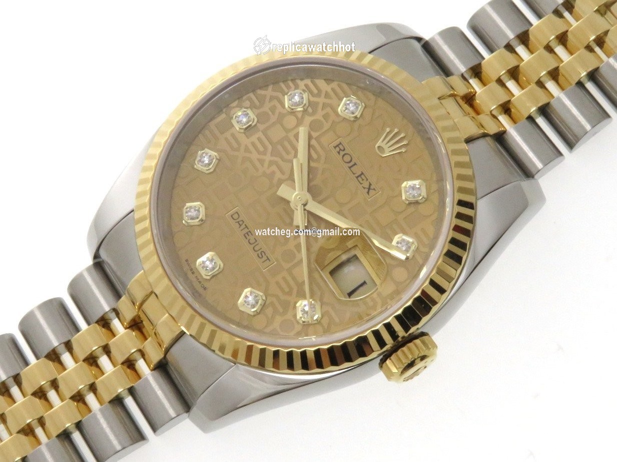Rolex Datejust 36 Mens watch Unisex Steel Automatic 116233G 2