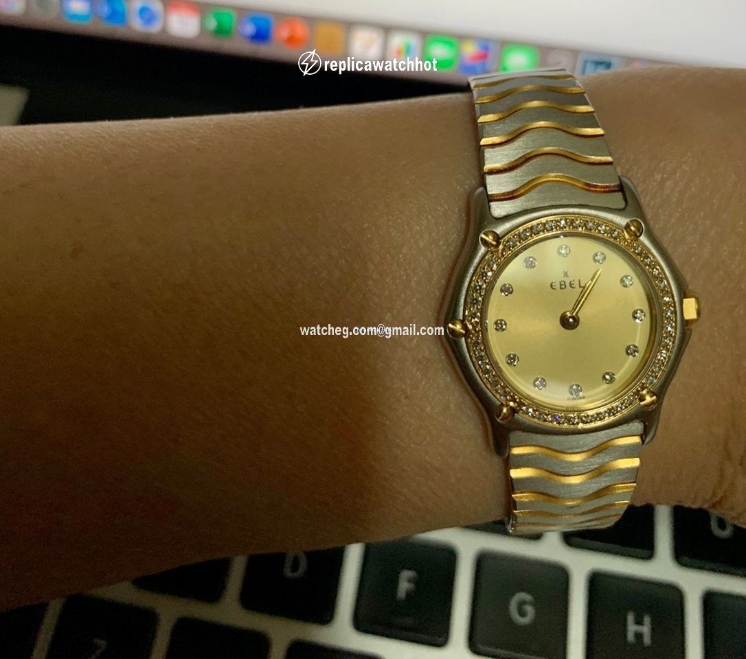 Ebel Classic Womens watch Automatic Gold Steel 166902-X 2