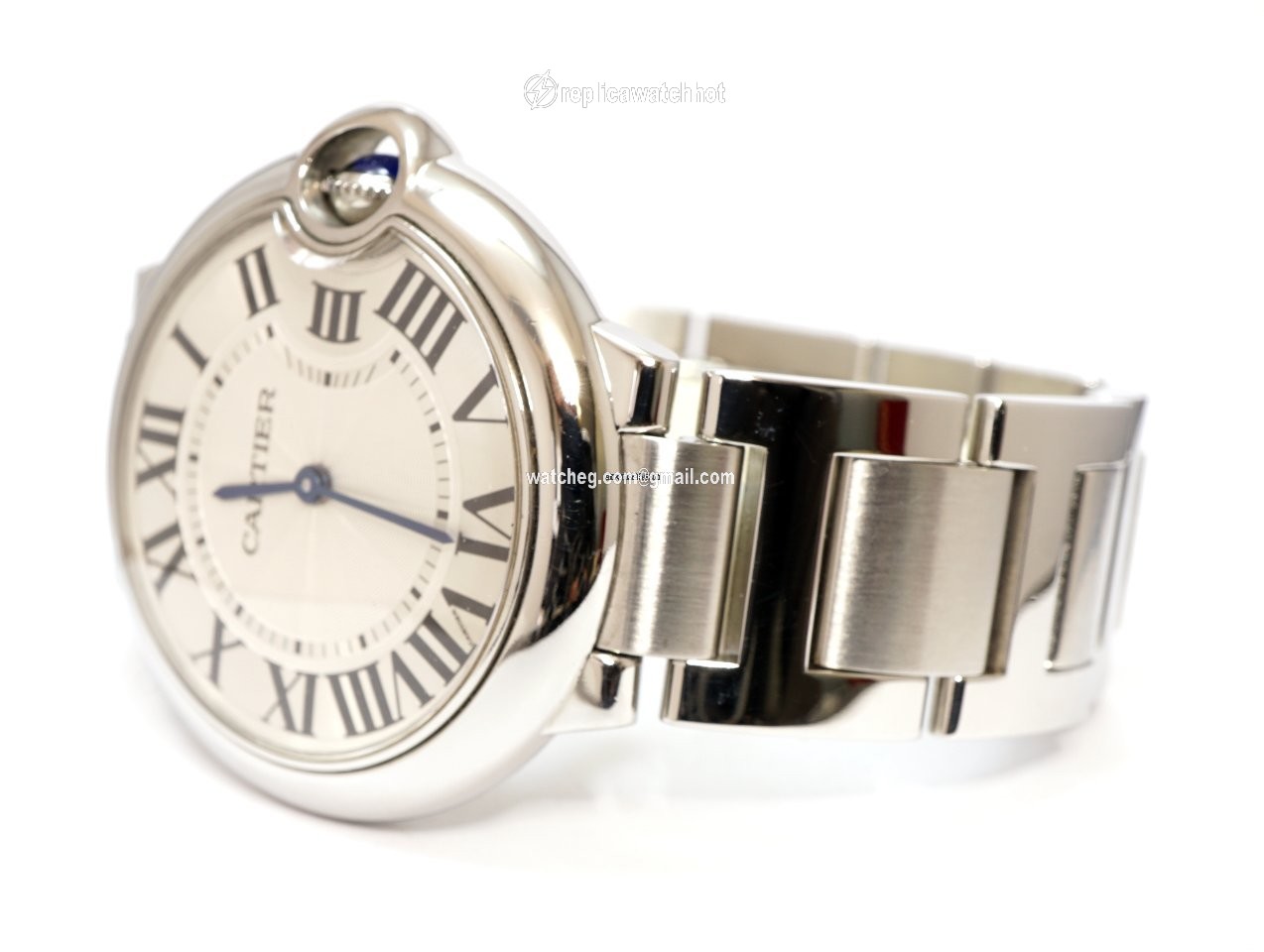 Cartier Ballon Bleu 36mm Mens watch Unisex Quartz Steel 3005 2