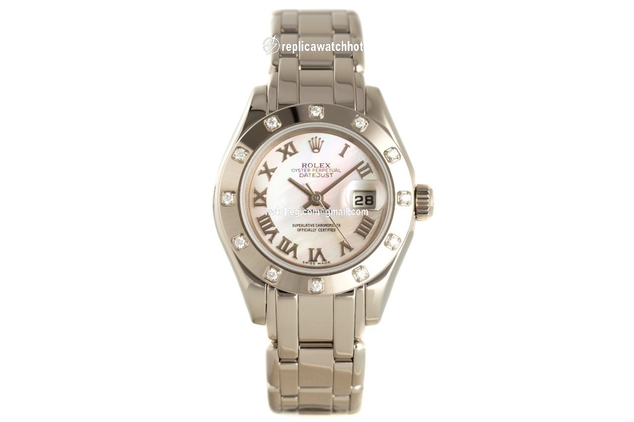 Rolex Lady-Datejust Pearlmaster Womens watch White gold Automatic 69319 2