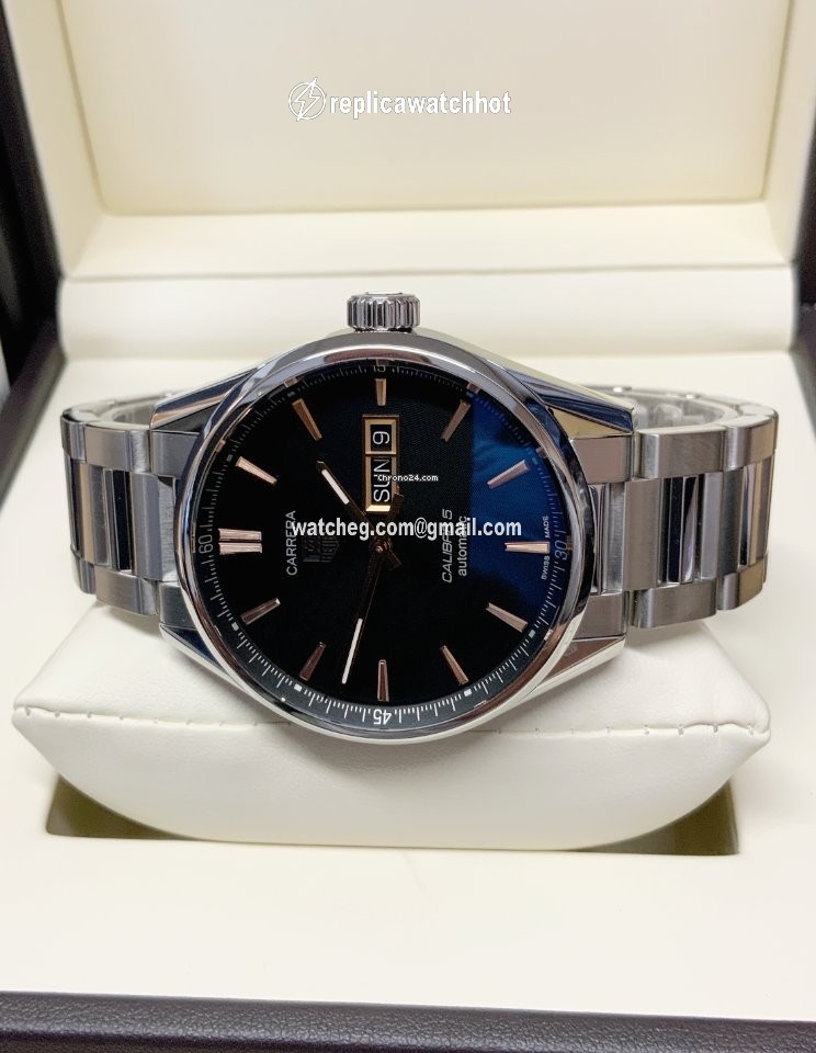 TAG Heuer Carrera Calibre 5 Mens watch Unisex Automatic Steel war201c.ba0723 2