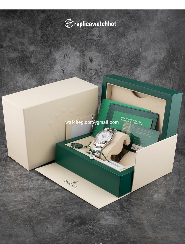 Rolex Datejust 36 Mens watch Unisex White gold Automatic 126234 White Roman Oyster 2