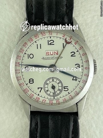 Jaeger-LeCoultre Mens watch Unisex Manual winding Steel Day Date Calendar 2