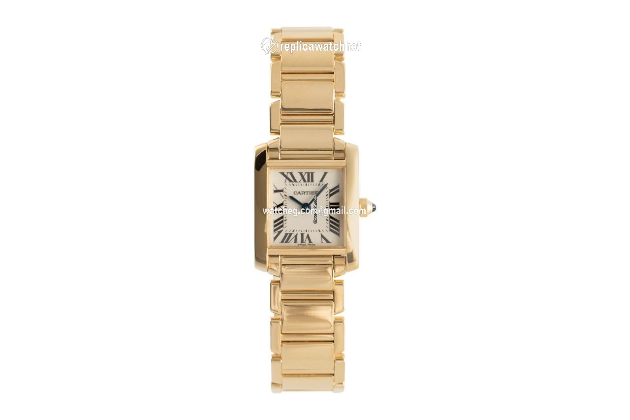 Cartier Tank Francaise Womens watch Quartz Yellow gold 2385 2