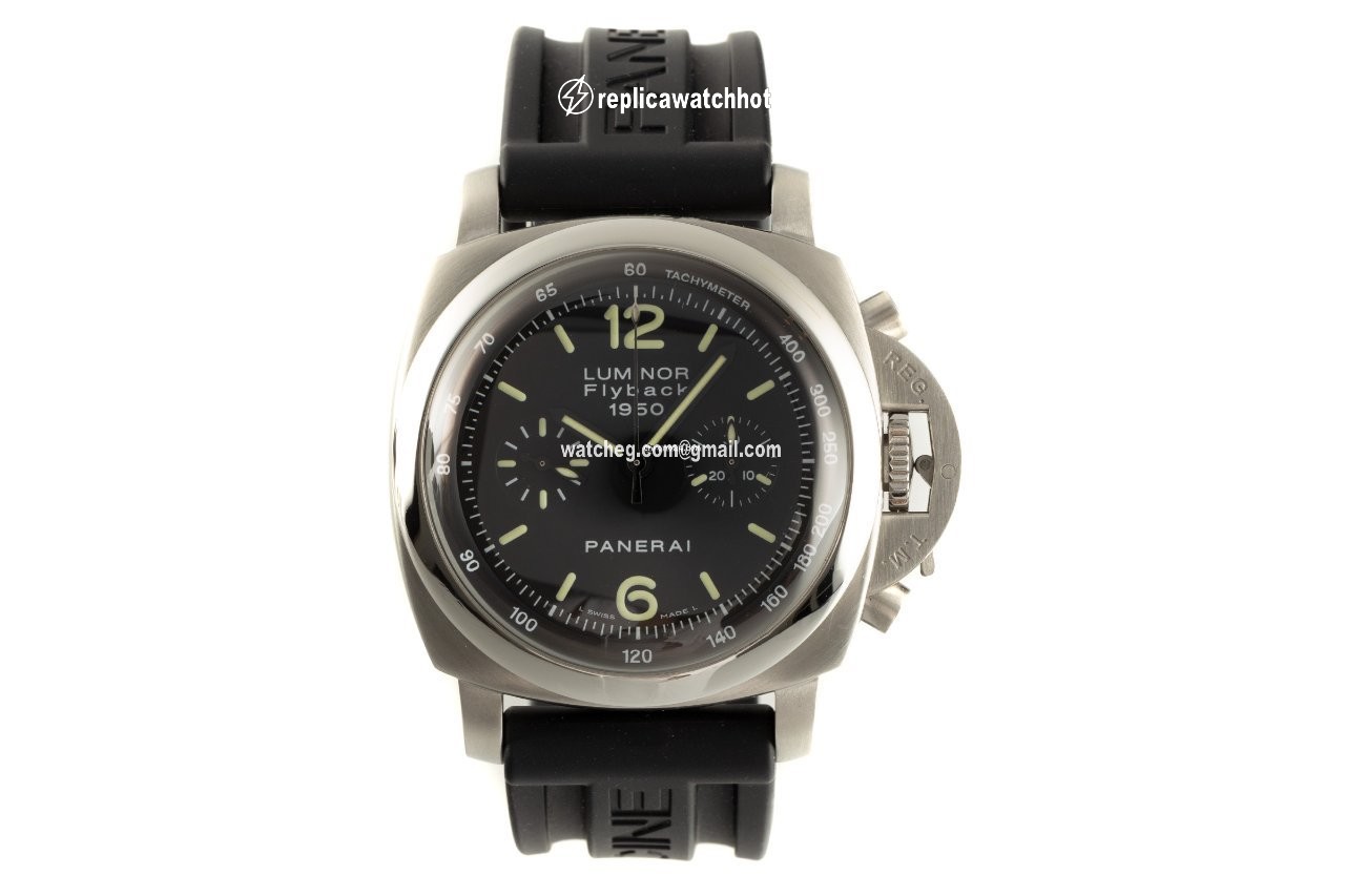 Panerai Luminor 1950 3 Days Chrono Flyback Mens watch Unisex Automatic Steel PAM00212 2