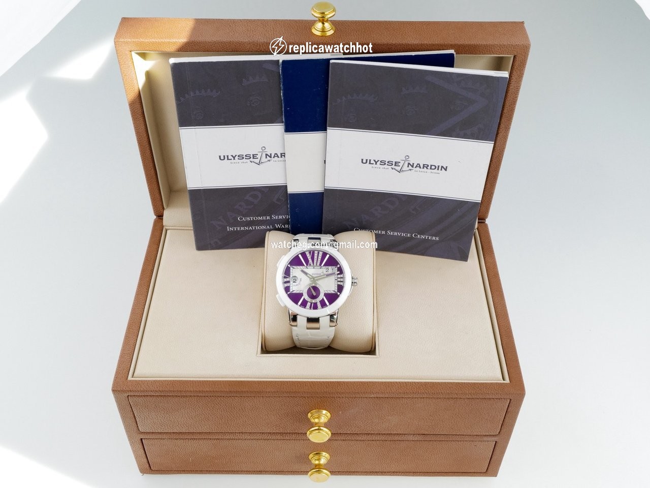 Ulysse Nardin Executive Dual Time Lady Womens watch Automatic Steel 243-10 30-07 2