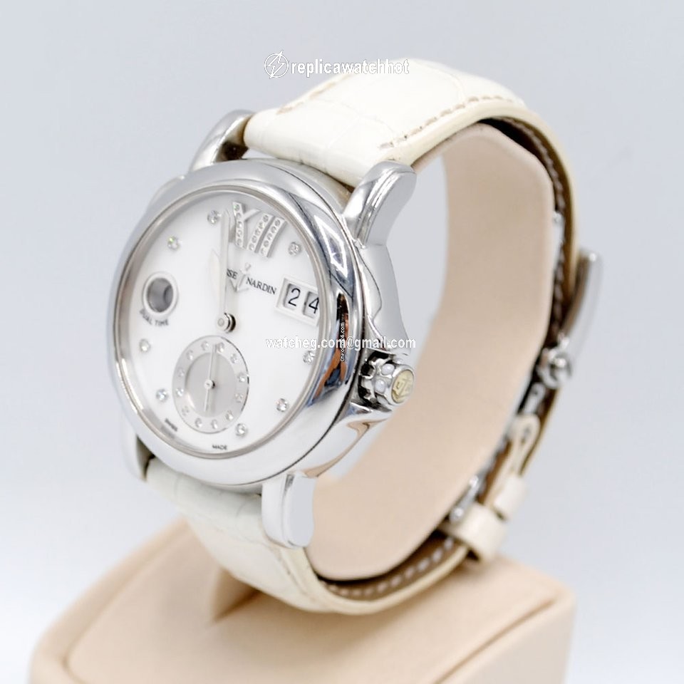 Ulysse Nardin Dual Time Womens watch Automatic Steel 243-22 391 2