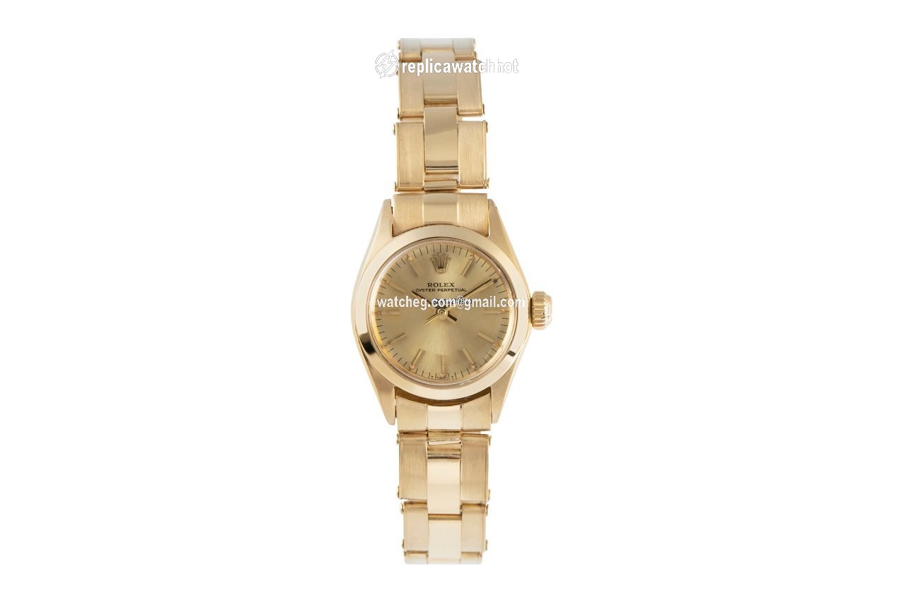 Rolex Oyster Perpetual Womens watch Yellow gold Automatic 6618 2
