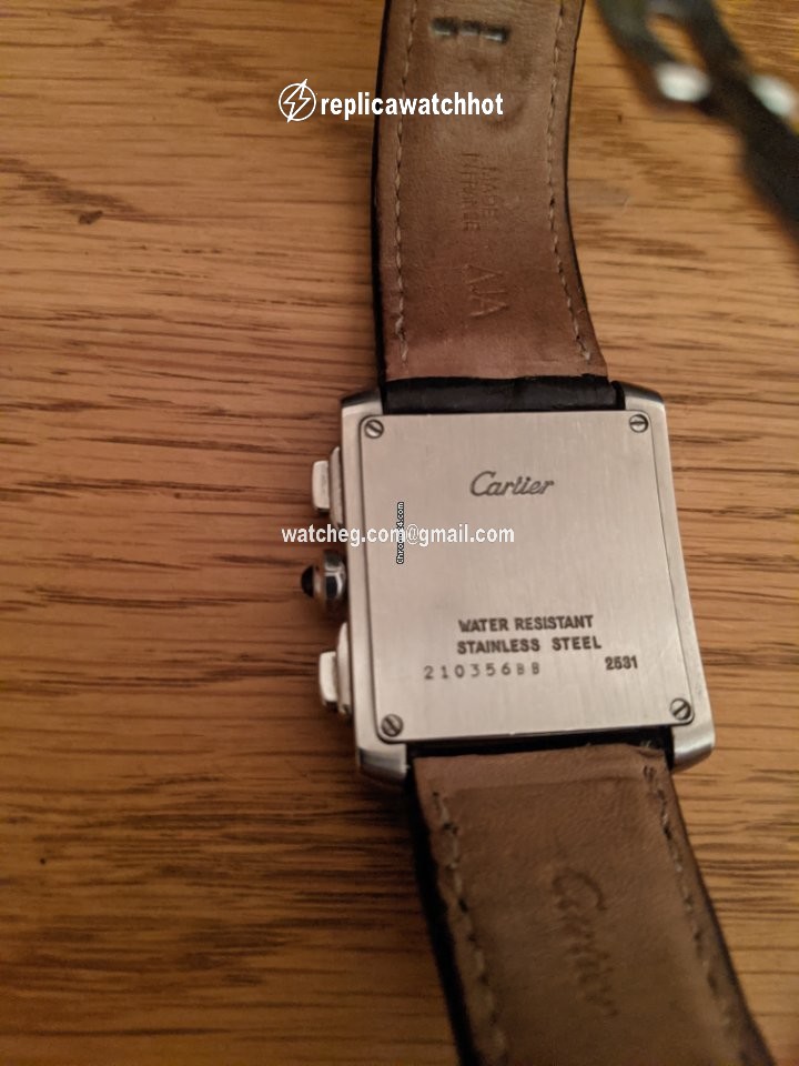 Cartier Tank Francaise Mens watch Unisex Quartz Steel 2531 (Newly Overhauled) 2