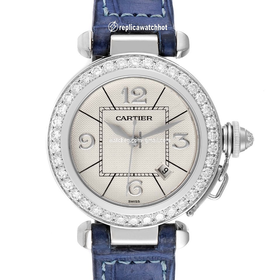 Cartier Pasha Womens watch Automatic White gold WJ111651 2